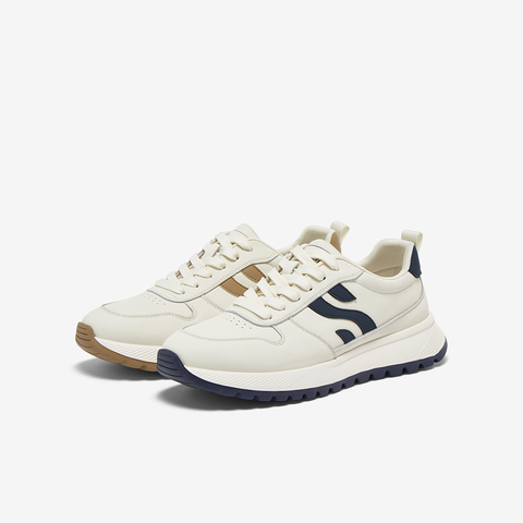 百思图2025秋季新款阿甘鞋时尚潮流复古运动男休闲鞋C5076CM5