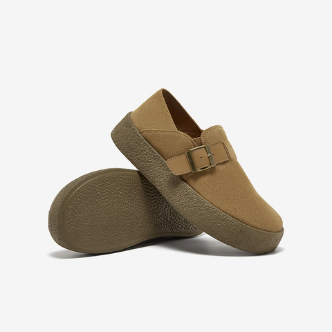 百思图2025秋季新款勃肯鞋时尚潮流复古休闲厚底男单鞋FCP02CM5