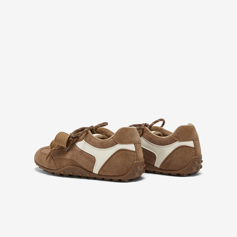 百思图2025秋季新款商场同款德训鞋时尚复古运动女休闲鞋A9012CM5