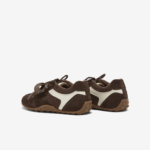 百思图2025秋季新款商场同款德训鞋时尚复古运动女休闲鞋A9012CM5