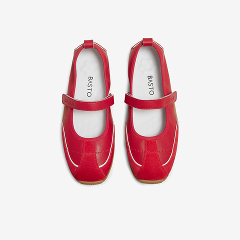 百思图2025秋季新款芭蕾舞鞋时尚简约休闲浅口女单鞋D3369CQ5