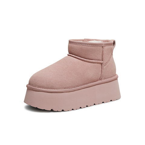 百思图2025冬季新款商场同款雪地靴时尚休闲女短靴L8228DD5