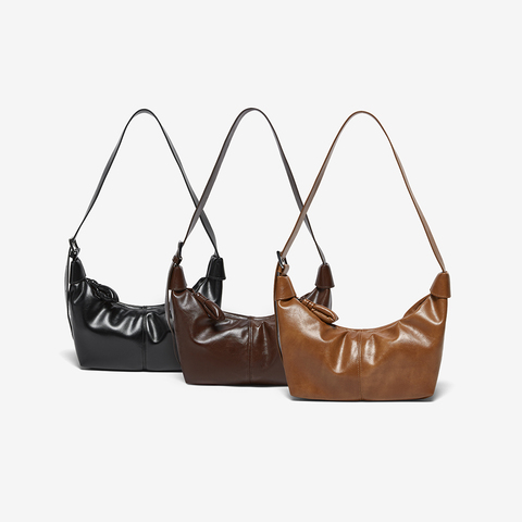 百思图2025冬季新款商场同款饺子包时尚潮流单肩斜挎包女TY074DX5