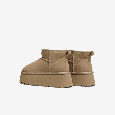 百思图2025冬季新款商场同款雪地靴时尚休闲女短靴L8228DD5