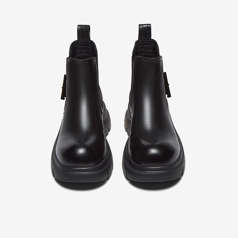 百思图2025冬季新款商场同款切尔西靴时尚潮流女短靴H2881DD5