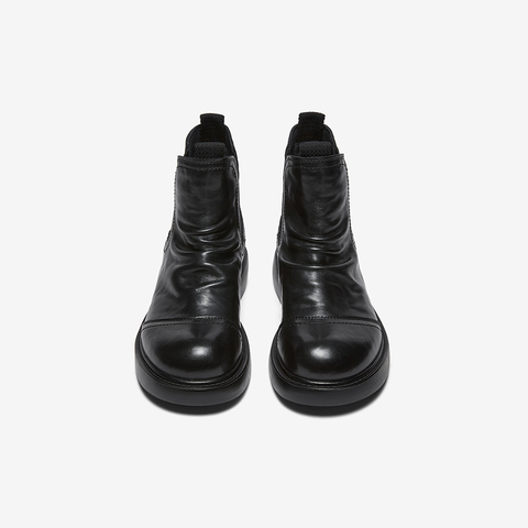 百思图2025冬季新款商场同款切尔西靴简约时尚女短靴CV262DD5