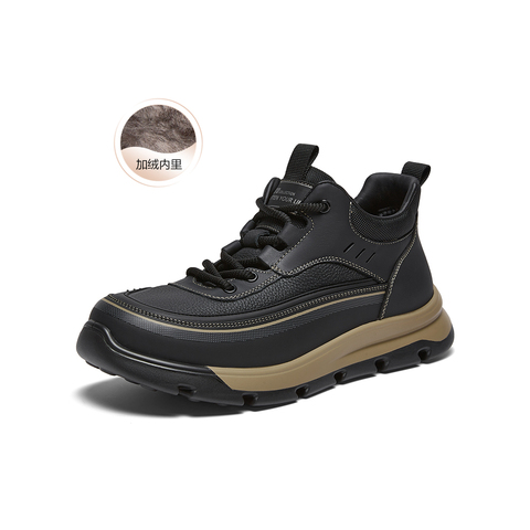 百思图2025冬季新款商场同款时尚潮流运动男休闲鞋16950DM5