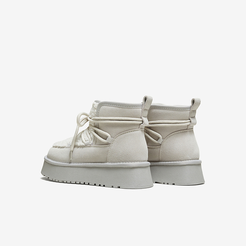 百思图2025冬季新款雪地靴时尚潮流户外休闲女短靴L8728DD5