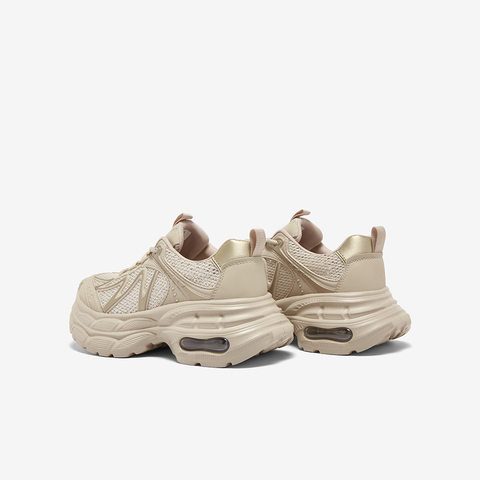 百思图2025秋季新款老爹鞋时尚潮流厚底增高女休闲运动鞋G5055CM5