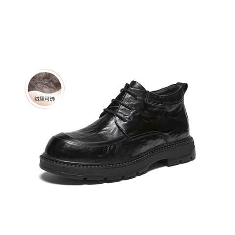 百思图2025冬季新款商场同款休闲皮鞋时尚商务男鞋WM592DD5