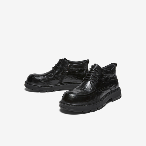 百思图2025冬季新款商场同款休闲皮鞋时尚商务男鞋WM592DD5