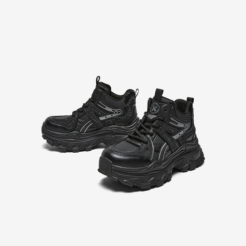 百思图2025冬季新款商场同款老爹鞋时尚运动增高女休闲鞋B1119DD5