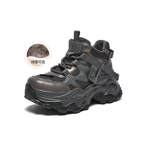 百思图2025冬季新款老爹鞋时尚潮流街头女休闲运动鞋B6092DD5