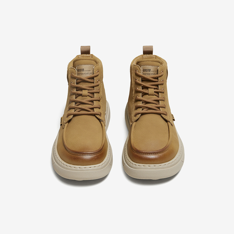 百思图2025冬季新款工装靴时尚简约户外运动厚底男短靴L8802DD5