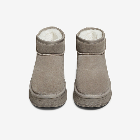 百思图2025冬季新款商场同款雪地靴时尚休闲女短靴DK661DD5