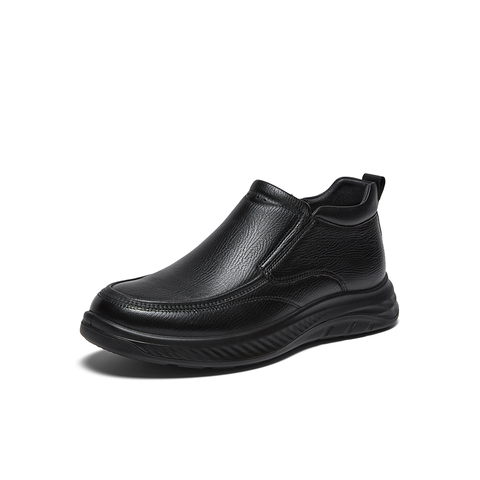 百思图2025冬季新款商场同款时尚商务男休闲皮鞋91131DD5