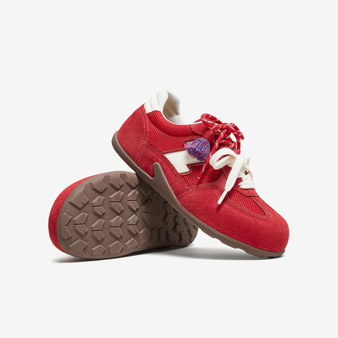 百思图2025秋季新款德训鞋时尚复古户外运动女休闲鞋A2565CM5