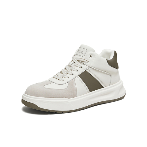 百思图2025冬季新款高帮板鞋时尚潮流户外运动男休闲鞋2552ADD5