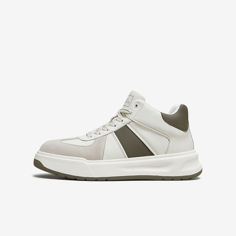 百思图2025冬季新款高帮板鞋时尚潮流户外运动男休闲鞋2552ADD5