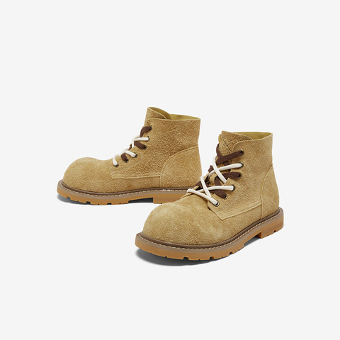 百思图2025冬季新款马丁靴时尚复古户外运动女短靴D3706DD5