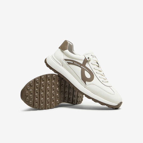 百思图2025秋季新款德训鞋时尚复古街头运动男休闲鞋86830CM5