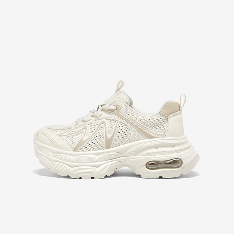 百思图2025秋季新款老爹鞋时尚潮流厚底增高女休闲运动鞋G5055CM5