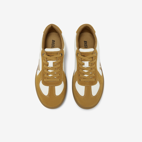 百思图2025秋季新款德训鞋时尚复古潮流运动男休闲鞋WOI01CM5