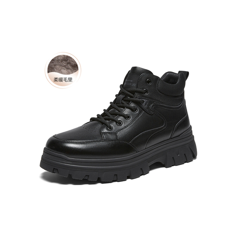 百思图2025冬季新款商场同款马丁靴时尚运动男短靴72388DD5