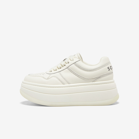 百思图2025秋季新款小白鞋时尚潮流街头运动厚底女休闲鞋CV186CM5