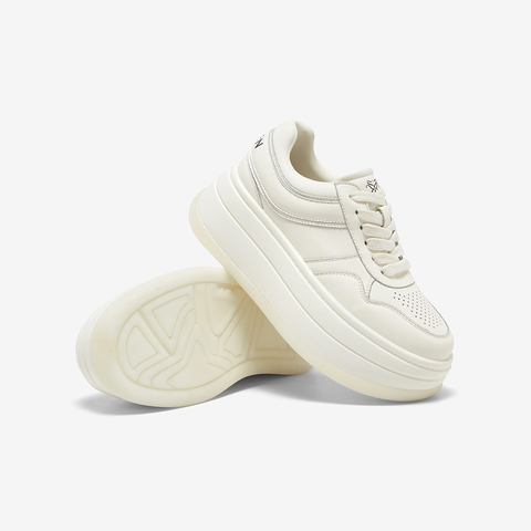 百思图2025秋季新款小白鞋时尚潮流街头运动厚底女休闲鞋CV186CM5