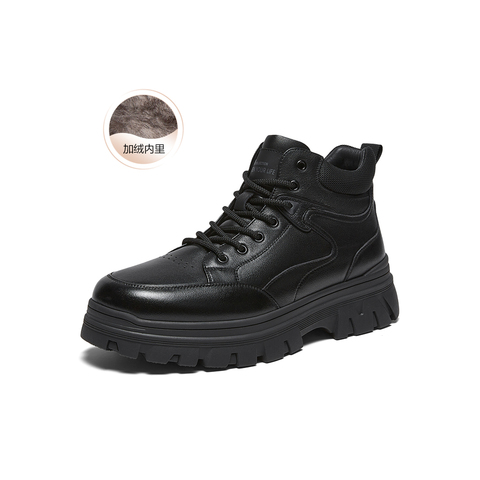 百思图2025冬季新款商场同款马丁靴时尚运动男短靴72388DD5