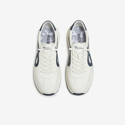 百思图2025秋季新款德训鞋时尚复古街头运动男休闲鞋86830CM5