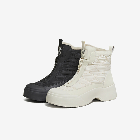 百思图2025冬季新款雪地靴时尚潮流户外保暖女短靴W3711DD5