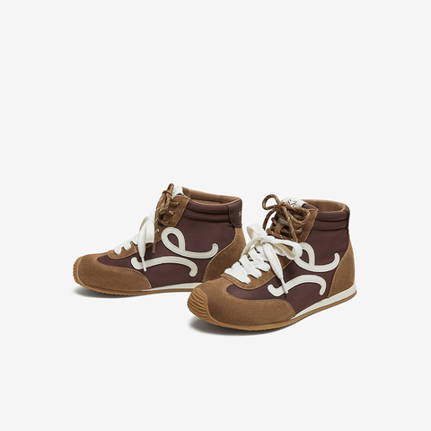 百思图2025冬季新款休闲靴时尚潮流复古运动女短靴D3357DD5