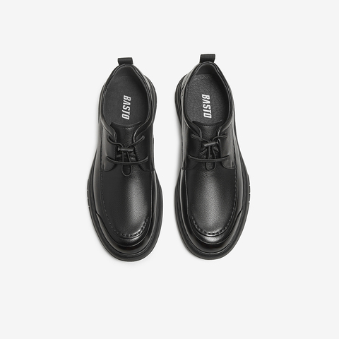 百思图2025秋季新款休闲皮鞋时尚简约商务通勤男鞋59736CM5