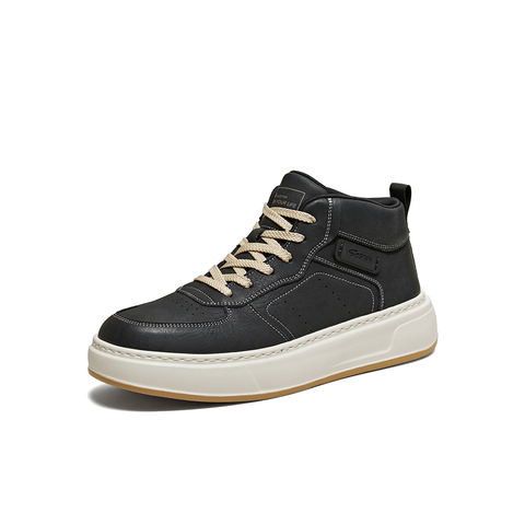 百思图2025冬季新款高帮板鞋时尚户外运动男休闲鞋55070DD5