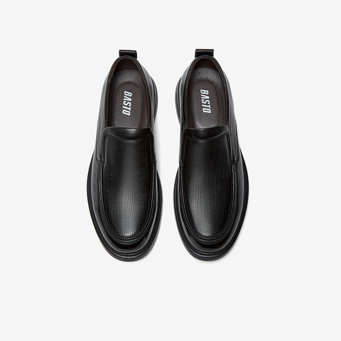 百思图2025秋季新款乐福鞋简约商务通勤厚底男休闲皮鞋50502CM5