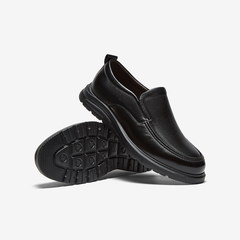 百思图2025秋季新款乐福鞋简约商务通勤厚底男休闲皮鞋50502CM5