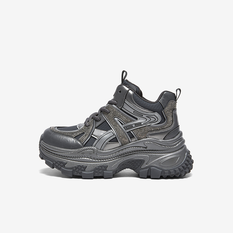 百思图2025冬季新款商场同款老爹鞋时尚运动增高女休闲鞋B1119DD5