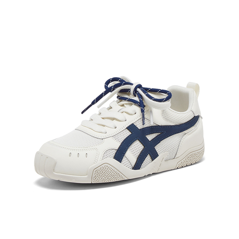 百思图2025夏季新款德训鞋时尚复古户外女运动休闲鞋D3633BM5