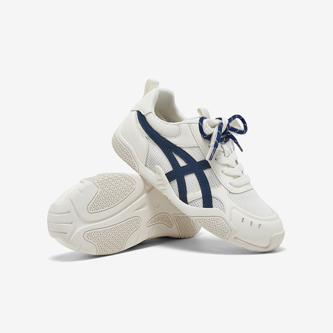 百思图2025夏季新款德训鞋时尚复古户外女运动休闲鞋D3633BM5