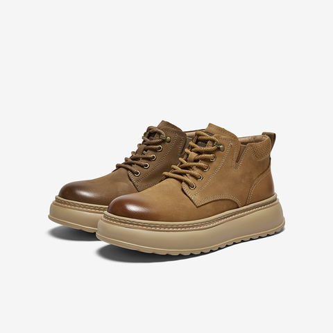 百思图2025冬季新款商场同款工装靴户外潮流运动男短靴V1079DD5