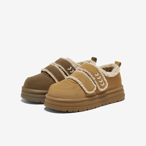 百思图2025冬季新款毛毛鞋棉鞋时尚潮流户外女休闲鞋W2518DM5