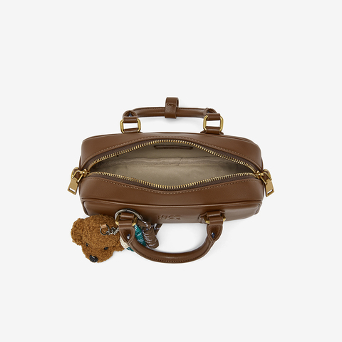 百思图2025冬季新款商场同款波士顿包时尚复古斜挎包女TY097DX5