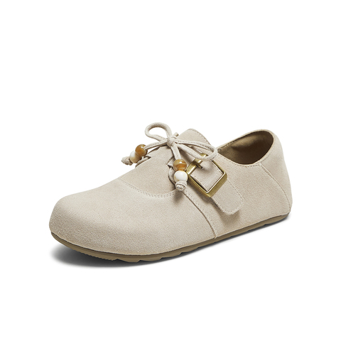 百思图2025秋季新款勃肯鞋时尚复古潮流休闲女单鞋D3317CM5