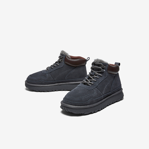 百思图2025冬季新款商场同款简约户外休闲男短靴25006DD5