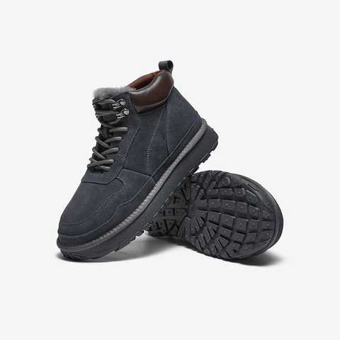百思图2025冬季新款商场同款简约户外休闲男短靴25006DD5