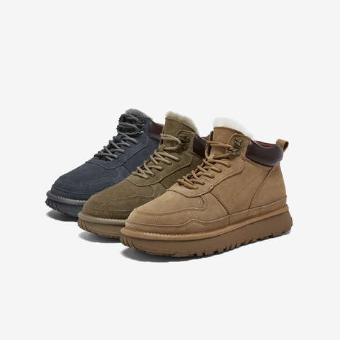 百思图2025冬季新款商场同款简约户外休闲男短靴25006DD5