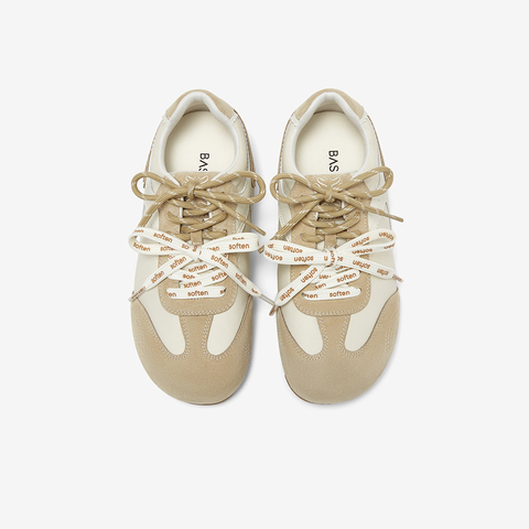 百思图2025秋季新款德训鞋时尚复古户外运动女休闲鞋A6628CM5