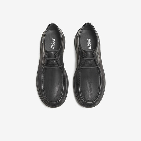 百思图2025秋季新款商场同款休闲皮鞋简约商务男鞋59752CM5